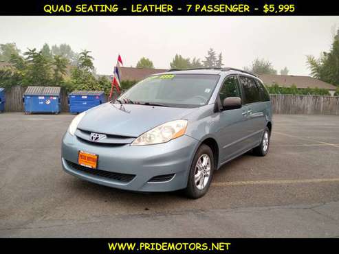 2006 TOYOTA SIENNA LE / LEATHER / QUAD SEATING / 7 PASSENGER - cars... for sale in Eugene, OR