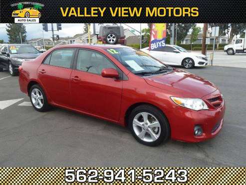2012 Toyota Corolla LE- 4 Cyls, Low Miles, MP3, Power Seat, SunRoof for sale in Whittier, CA