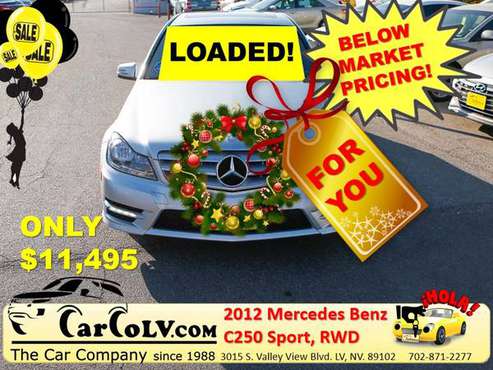 2012 Mercedes-Benz C-Class C 250 Sport Sedan 4D - cars & trucks - by... for sale in Las Vegas, NV