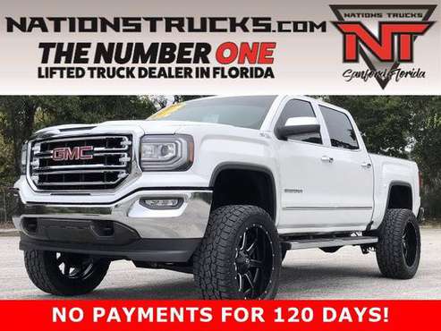 2018 GMC 1500 SLT Z71 Crew Cab 4X4 LIFTED TRUCK - LOW LOW MILES -... for sale in Sanford, GA