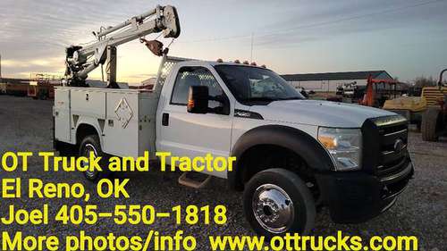 2011 Ford F-450 4wd 4000lb Crane 9ft Mechanics Service Bed 6 8L for sale in Lubbock, TX