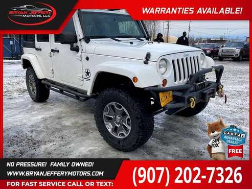 2013 Jeep Wrangler Unlimited Sahara Sport Utility 4D FOR ONLY for sale in Anchorage, AK
