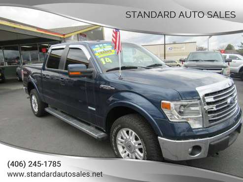 2014 Ford F-150 SuperCrew Lariat 4X4 3 5L EcoBoost Loaded! - cars for sale in Billings, ND