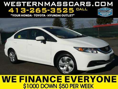 2014 HONDA CIVIC*4 CYLINDER*AUTOMATIC*WE FINANCE EVERYONE!!!! - cars... for sale in Springfield, MA