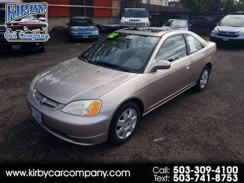 2002 Honda Civic EX Coupe Auto! Moon Roof! Clean Title! 35mpg! CALL for sale in Portland, OR