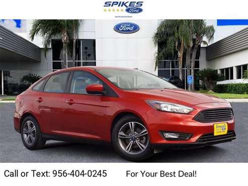 2018 Ford Focus SE sedan RED - cars & trucks - by dealer - vehicle... for sale in Mission, TX