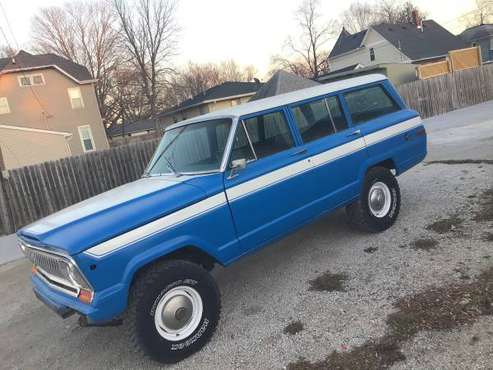 Blue 1978 Jeep Cherokee Wagoneer 4X4 (63,000 Miles) - cars & trucks... for sale in Dallas Center, IA