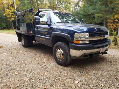 2001 Chevrolet Silverado 3500 Chassis Cab Flatbed 4x4 for sale in Paxton, MA
