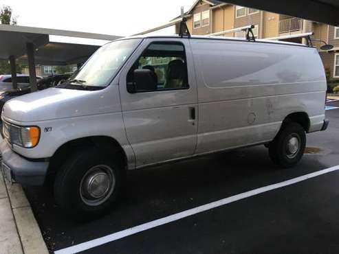 2000 Ford Econoline e350 white van for sale in Vancouver, OR