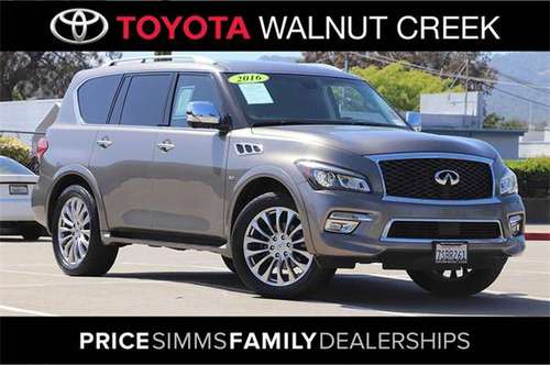 2016 INFINITI QX80 Call for availability - - by for sale in ToyotaWalnutCreek.com, CA