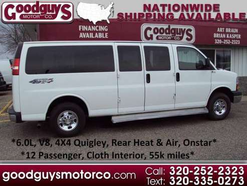 2014 Chevrolet Express Passenger 12 PASSENGER 4X4 QUIGLEY EXTENDED... for sale in waite park, WI