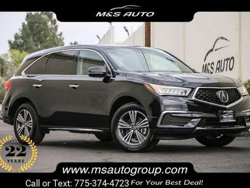 2017 Acura MDX suv Crystal Black Pearl - - by dealer for sale in Sacramento, NV