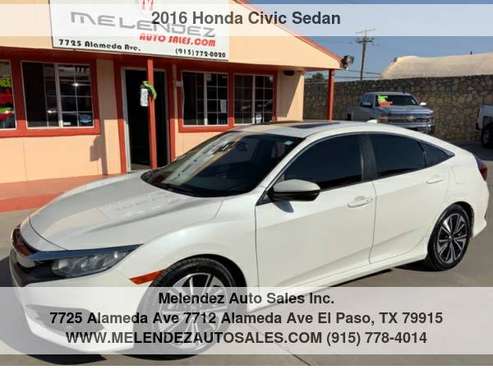 2016 Honda Civic Sedan 4dr CVT EX-L - cars & trucks - by dealer -... for sale in El Paso, TX