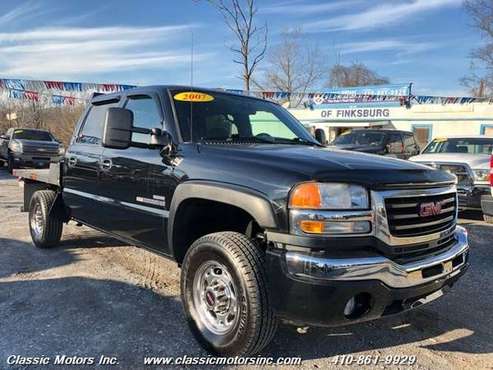 2007 GMC Sierra 2500HD Classic Crew Cab SLE 4X4 FLAT BED/5TH WHEEL 1- for sale in Westminster, PA