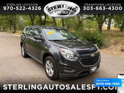 2016 Chevrolet Chevy Equinox AWD 4dr LS - CALL/TEXT TODAY! - cars &... for sale in Sterling, CO
