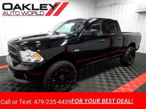 2014 RAM 1500 Crew Cab Express pickup Black - cars & trucks - by... for sale in Branson West, AR