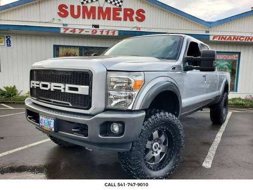 2016 FORD F-250 F250 SD LARIAT CREW CAB 4WD (Silver) - cars & for sale in Eugene, OR