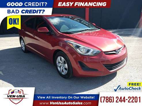 2016 Hyundai Elantra SESedan 6A 6 A 6-A (US) FOR ONLY 219/mo! for sale in Miami, FL