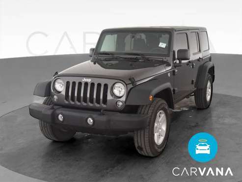 2017 Jeep Wrangler Unlimited Sport SUV 4D suv Black - FINANCE ONLINE... for sale in irving, TX