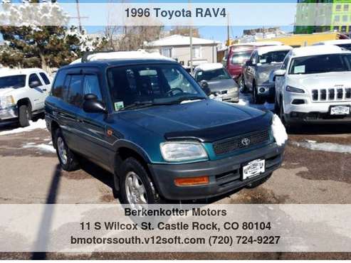 1996 Toyota RAV4 Base with - cars & trucks - by dealer - vehicle... for sale in Castle Rock, CO