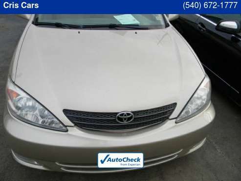 2003 Toyota Camry 4dr Sdn XLE Auto with Internal trunk release... for sale in Orange, VA