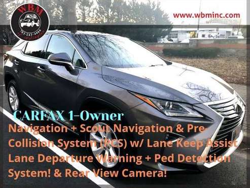 2017 Lexus RX - - by dealer - vehicle automotive sale for sale in Arlington, District Of Columbia