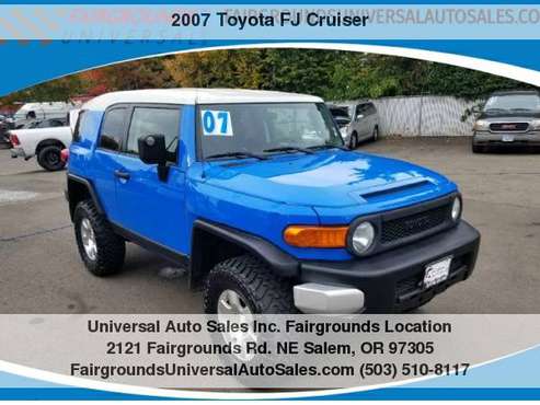 f2007 Toyota FJ Cruiser 4WD 4dr Manual for sale in Salem, OR