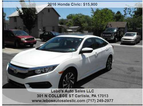 2016 Honda Civic EX 4dr Sedan 13944 Miles for sale in Carlisle, PA