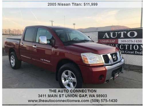 2005 Nissan Titan SE Crew Cab 4WD - cars & trucks - by dealer -... for sale in Union Gap, WA