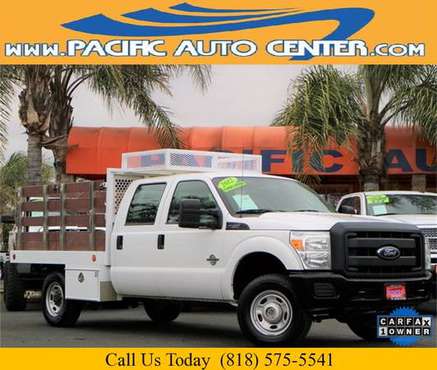 2012 Ford F-250 XL Crew Cab Stake Flat Bed Diesel (18352) for sale in Fontana, CA