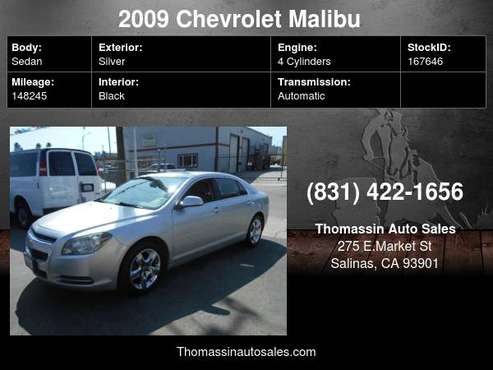 2009 Chevrolet Malibu 4dr Sdn LT w/1LT - cars & trucks - by dealer -... for sale in Salinas, CA
