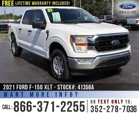 2021 FORD F150 XLT 4WD Touchscreen, Bed Liner Cruise Control for sale in Alachua, FL