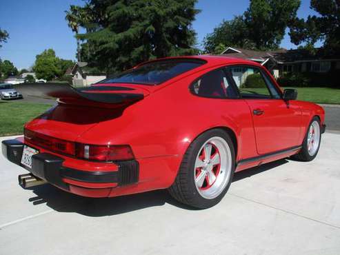 1985 Porsche Red/Red No Sunroof US Carrera Coupe for sale in Sacramento, OR