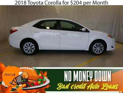 $204/mo 2018 Toyota Corolla Bad Credit & No Money Down OK - cars &... for sale in Hinsdale, IL