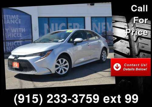 2020 Toyota Corolla - Payments AS LOW AS $299 a month - 100%... for sale in El Paso, TX