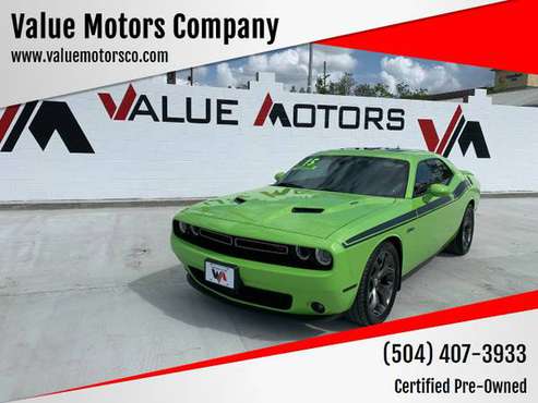 2015 DODGE CHALLENGER R/T PLUS 99 APPROVED TRY 999 00 DOWN - cars for sale in Marrero, LA