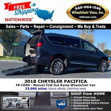 2018 Chrysler Pacifica LX Wheelchair Van FR Conversions - Manual Fo for sale in Laguna Hills, CA