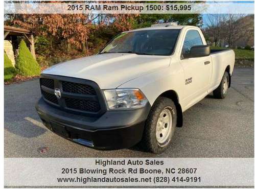 2015 RAM Ram Pickup 1500 Tradesman 4x2 2dr Regular Cab 8 ft. LB... for sale in Boone, NC
