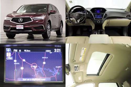 HEATED LEATHER! 7 PASSENGER! 2017 Acura *MDX* SUV Dark Cherry... for sale in Clinton, AR