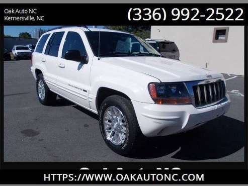 2004 Jeep Grand Cherokee Limited 4WD,WINTER READY!, White for sale in KERNERSVILLE, NC