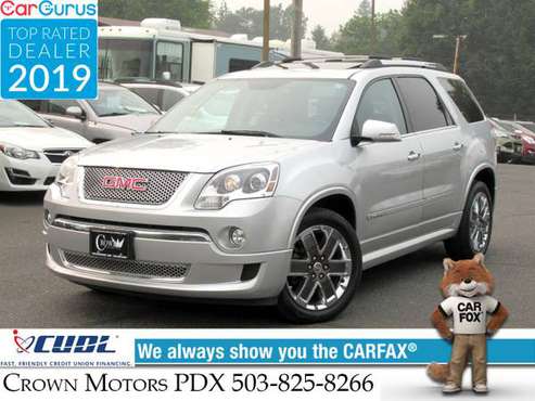 2012 GMC Acadia Denali AWD 80k miles Loaded Captains Seats - cars &... for sale in Milwaukie, OR