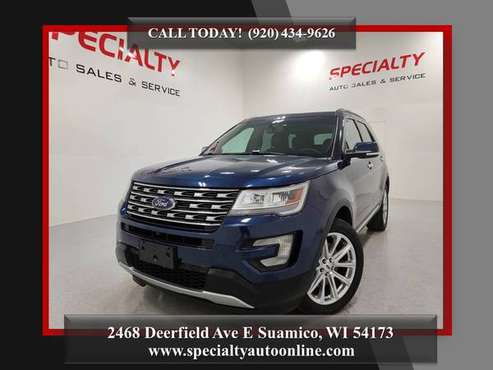 2016 Ford Explorer Limited! 4WD! 48k Mi! Htd Lthr! New Tires &... for sale in Suamico, WI