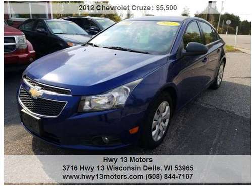 2012 Chevrolet Cruze LS 4dr Sedan 130071 Miles - cars & trucks - by... for sale in Wisconsin dells, WI