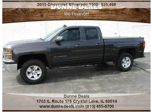 2015 Chevrolet Silverado 1500 LT 4x4 LT Double Cab 6 5 ft SB - cars for sale in Crystal Lake, IL