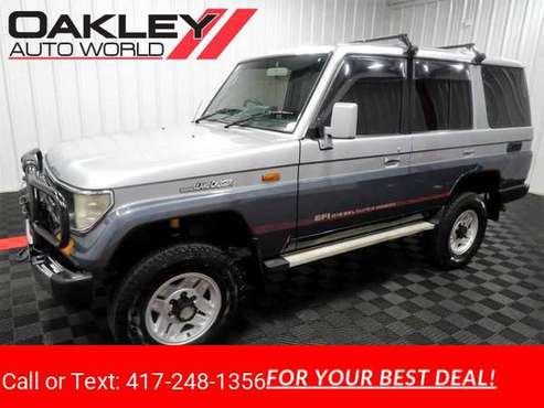 1990 Toyota Land Cruiser EX-5 suv Gray - cars & trucks - by dealer -... for sale in Branson West, MO