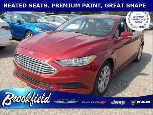 2017 Ford Fusion SE sedan Red for sale in Benton Harbor, MI