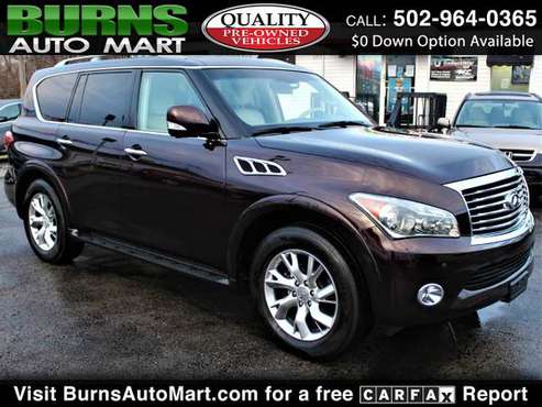 3rd Row 2011 Infiniti QX56 4WD Limited DVD SUNROOF NAVI LEATHER for sale in Louisville, KY