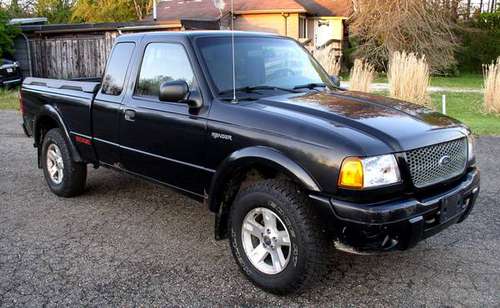 2002 FORD RANGER SuperCab Edge 4x4, 4 0L V6, clean, runs perfect for sale in Coitsville, OH