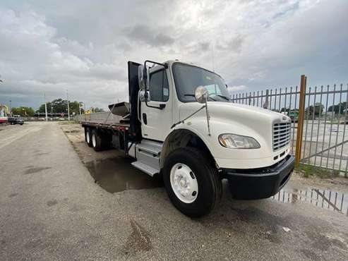 2012 FREIGHTLINER M2 26' TANDEM FLATBED TRUCK STOCK 1639 - cars &... for sale in Miami, FL