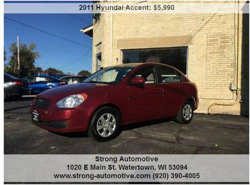 2011 Hyundai Accent GLS 4dr Sedan - cars & trucks - by dealer -... for sale in Watertown, WI